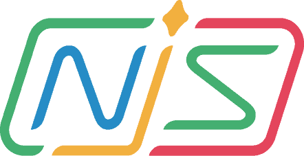 NJS Transparent Colorful NJS Tech logo featuring interwoven lines and a star accent.