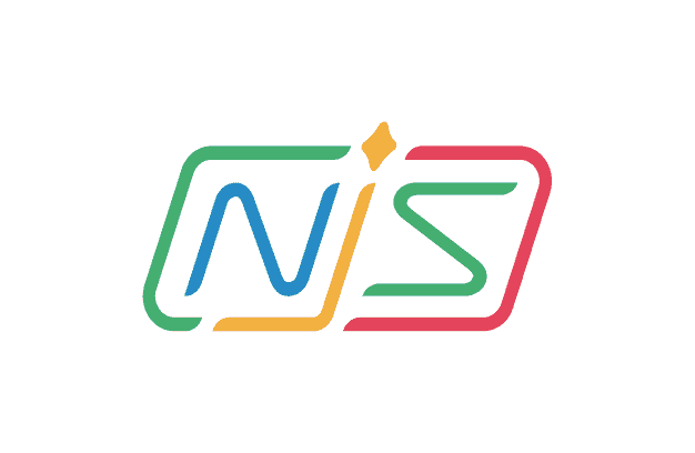 NJS NJS Tech logo with colorful lines and modern design representing innovative technology solutions.
