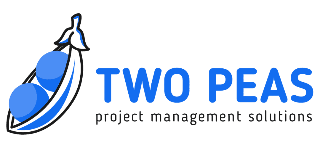 Peas in pod illustration representing project management solutions for Two Peas.