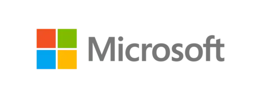 Microsoft logo, technology solutions, and IT services provider.